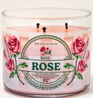 NEW BATH & BODY WORKS Rose 3 Wick Candle